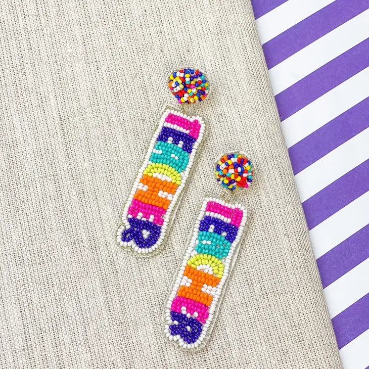 Teacher Beaded Earrings