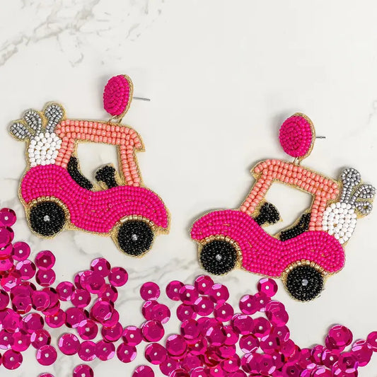 Tee Time Beaded Earrings