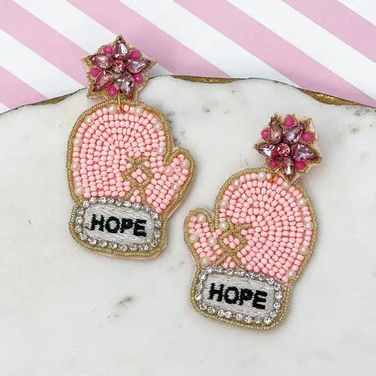 She's a Fighter Beaded Earrings