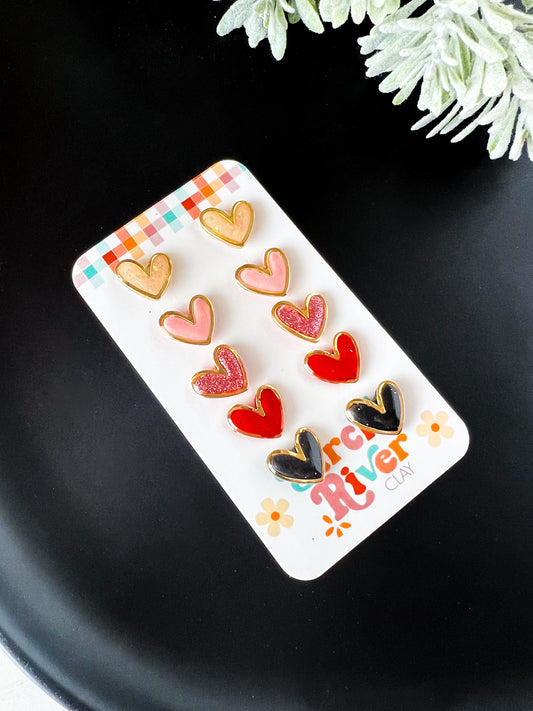 Gold Encased Hearts