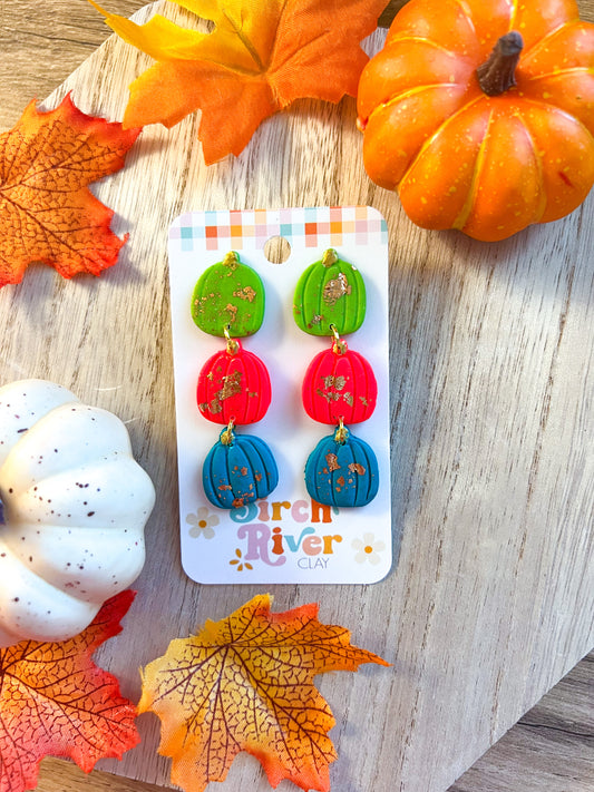 Neon Pumpkin Stack