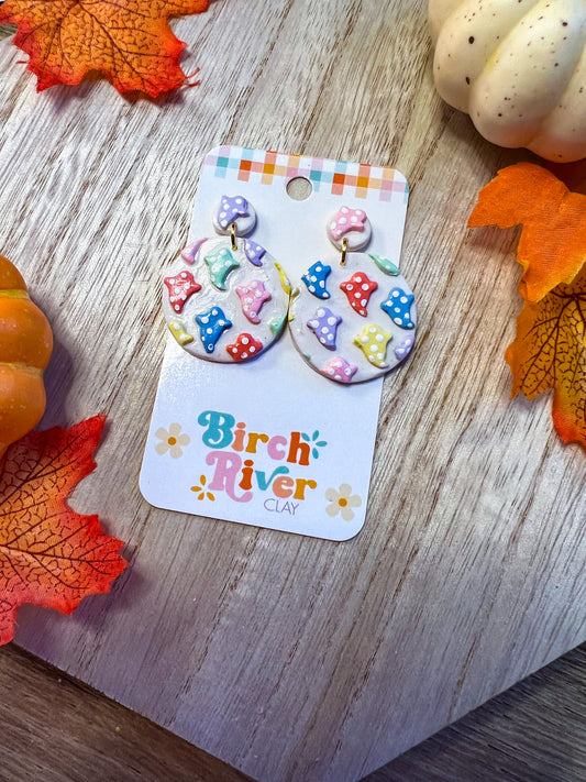 Polka Dot Pastel Ghosts