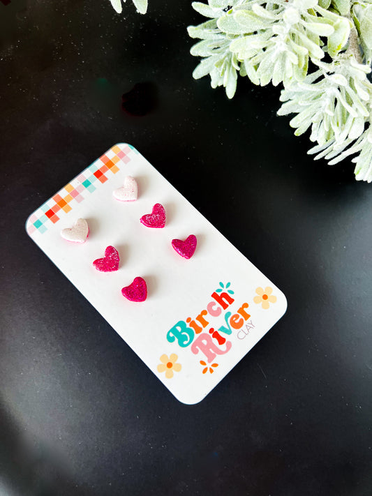 Mini Hearts Stud Set